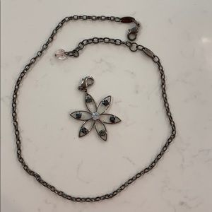 Sabika Crystal Flower Charm for Necklace